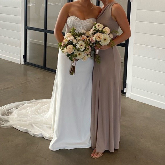 Birdy Grey Taupe Bridesmaids Dress - Kira - Picture 2 of 2